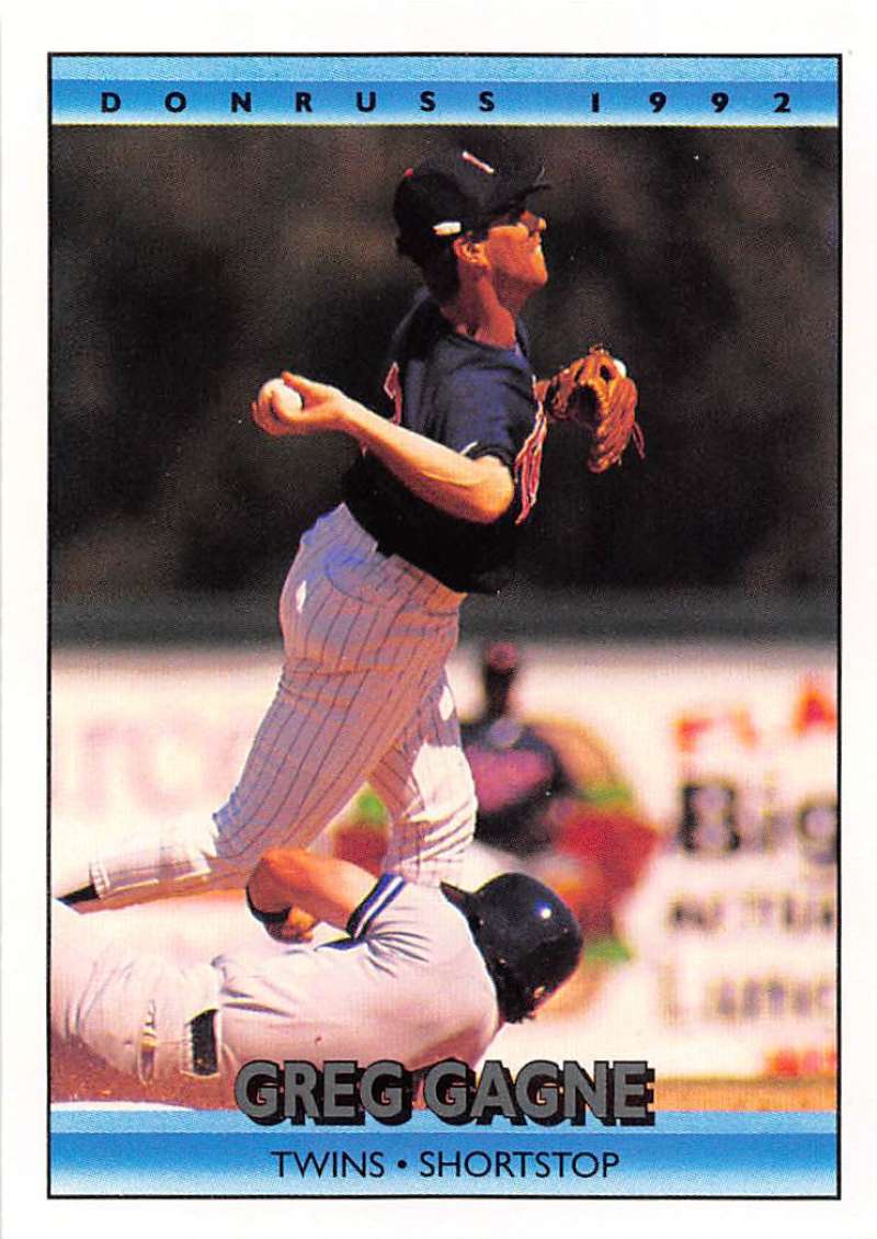 1992 Donruss Baseball #204 Greg Gagne Minnesota Twins Image 1