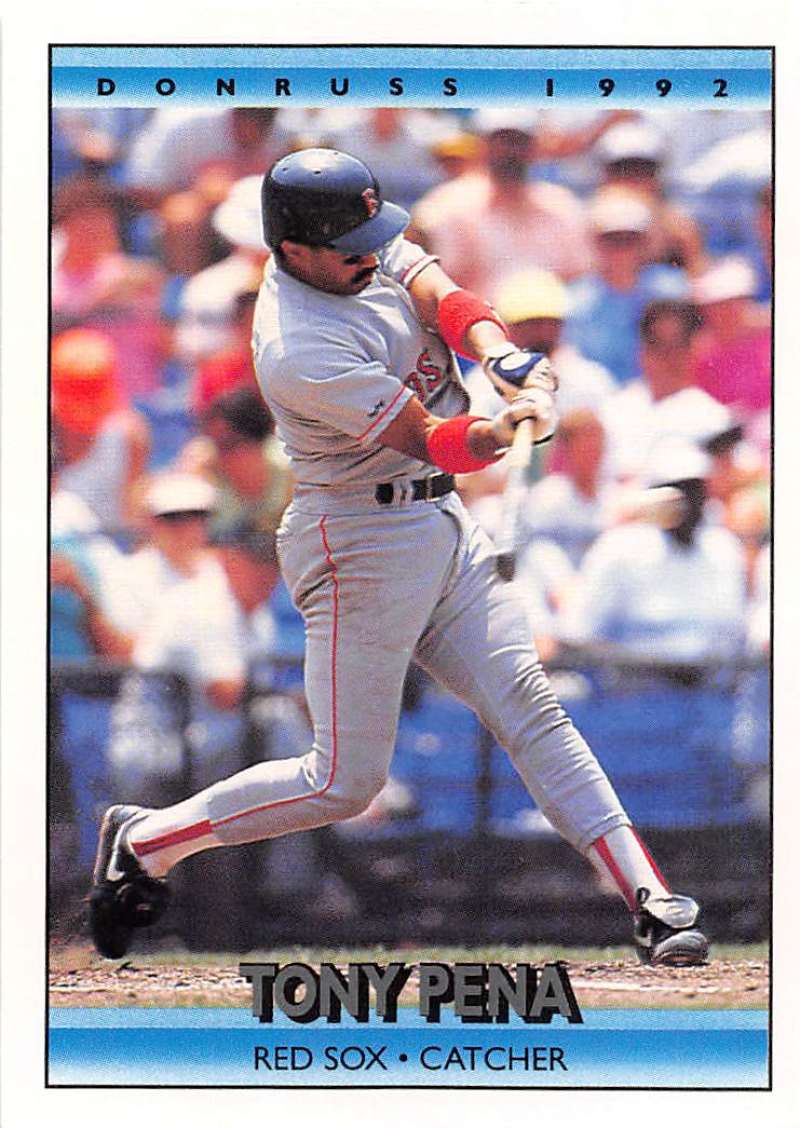 1992 Donruss Baseball #208 Tony Pena Boston Red Sox Image 1