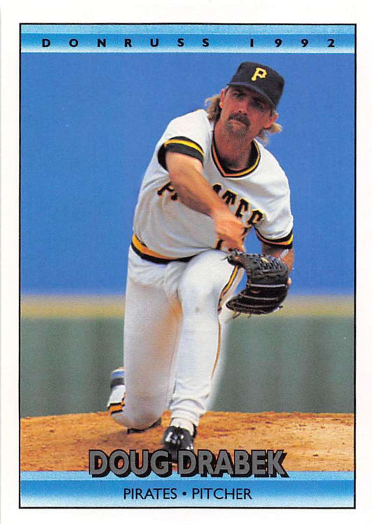 1992 Donruss Baseball #209 Doug Drabek  Pittsburgh Pirates  Image 1