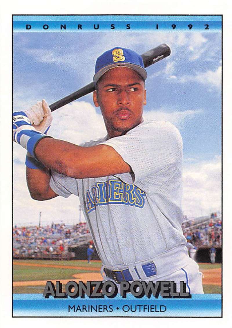 1992 Donruss Baseball #213 Alonzo Powell Seattle Mariners Image 1