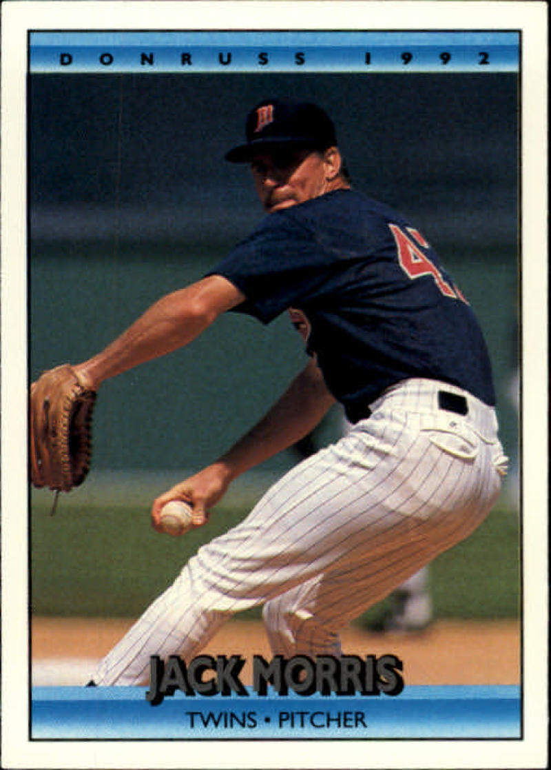1992 Donruss Baseball #216 Jack Morris Minnesota Twins Image 1