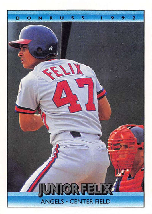 1992 Donruss Baseball #217 Junior Felix  California Angels  Image 1