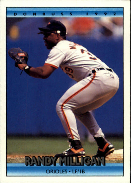 1992 Donruss Baseball #222 Randy Milligan  Baltimore Orioles  Image 1