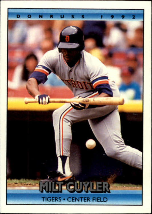 1992 Donruss Baseball #232 Milt Cuyler  Detroit Tigers  Image 1