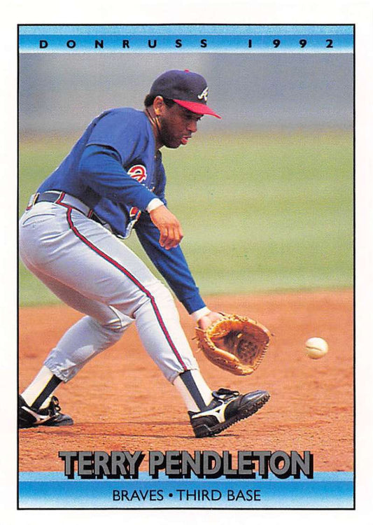 1992 Donruss Baseball #237 Terry Pendleton  Atlanta Braves  Image 1
