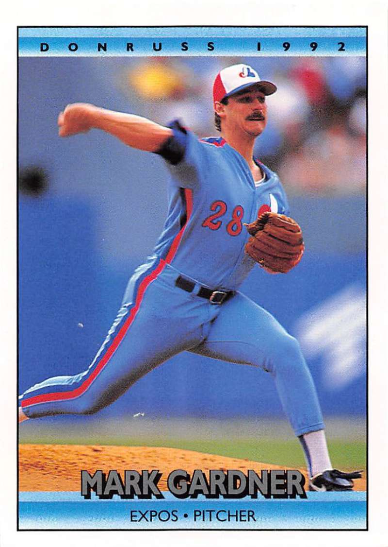 1992 Donruss Baseball #238 Mark Gardner Montreal Expos Image 1