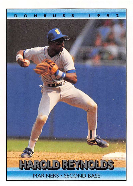 1992 Donruss Baseball #239 Harold Reynolds  Seattle Mariners  Image 1