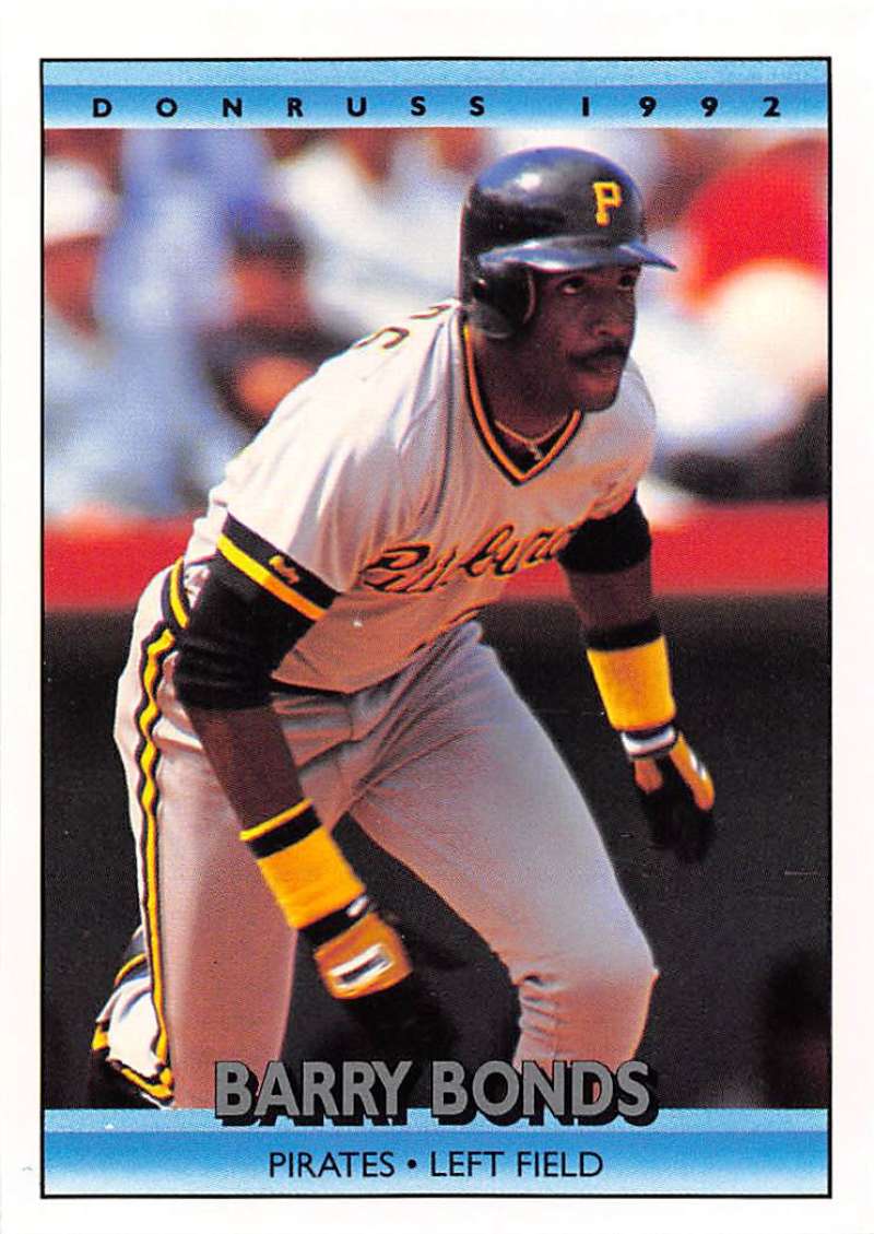 1992 Donruss Baseball #243 Barry Bonds Pittsburgh Pirates Image 1
