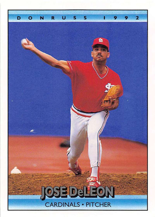 1992 Donruss Baseball #246 Jose DeLeon  St. Louis Cardinals  Image 1