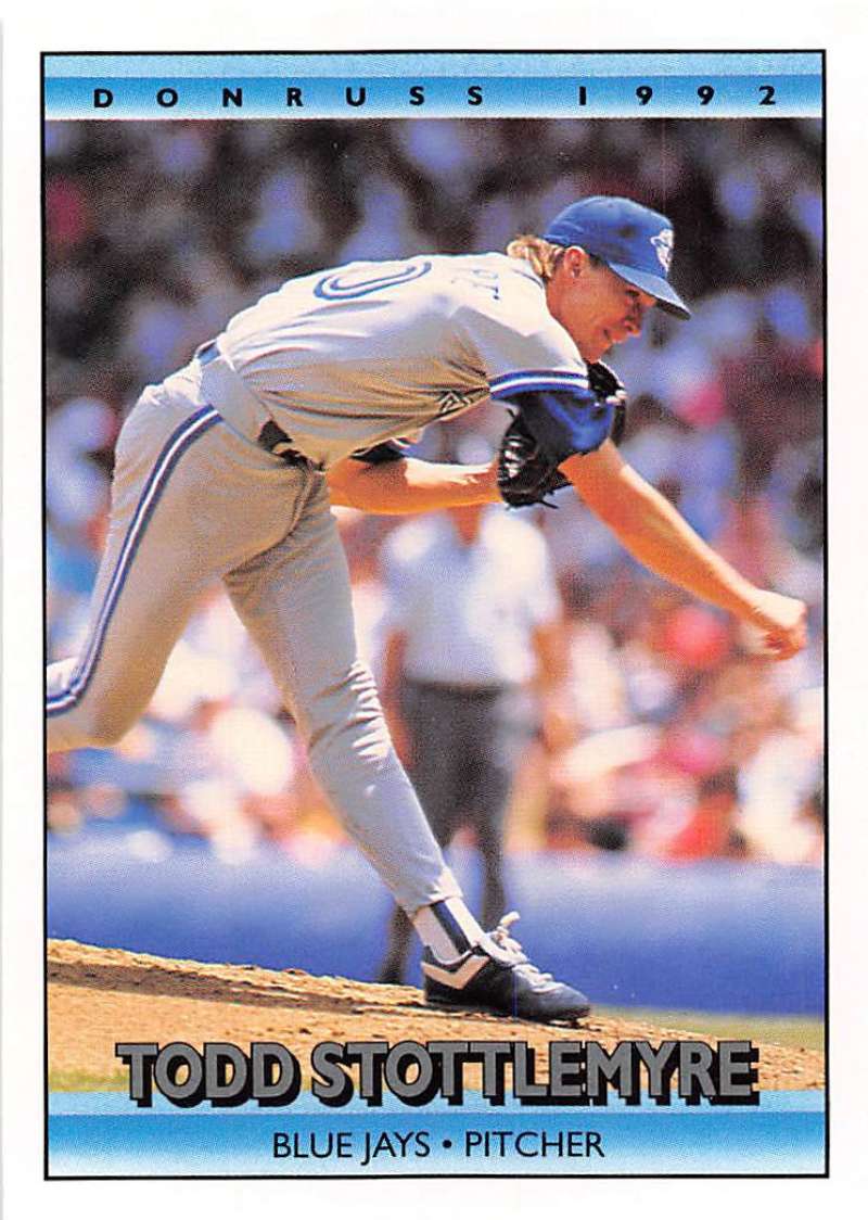 1992 Donruss Baseball #263 Todd Stottlemyre Toronto Blue Jays Image 1