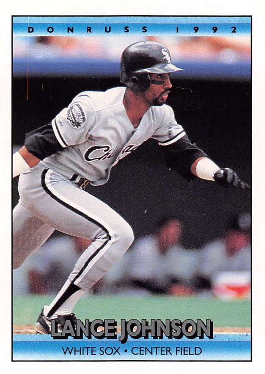 1992 Donruss Baseball #267 Lance Johnson  Chicago White Sox  Image 1
