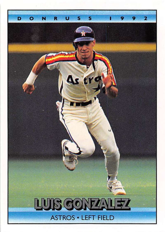 1992 Donruss Baseball #270 Luis Gonzalez  Houston Astros  Image 1