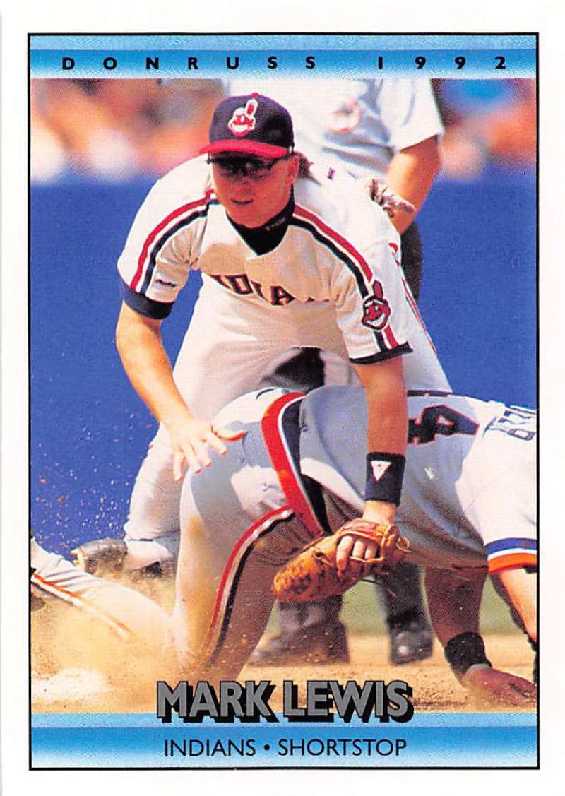1992 Donruss Baseball #273 Mark Lewis Cleveland Indians Image 1