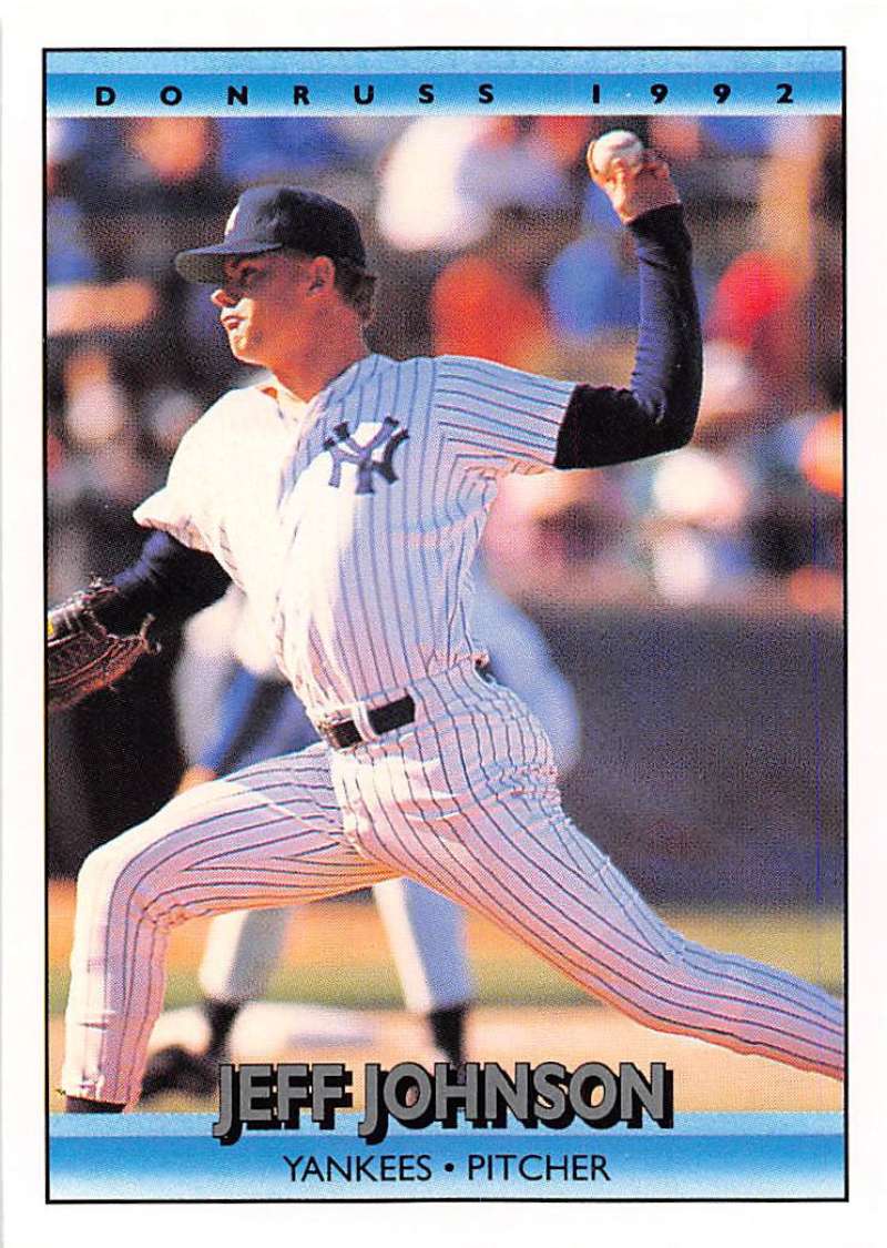 1992 Donruss Baseball #275 Jeff Johnson New York Yankees Image 1