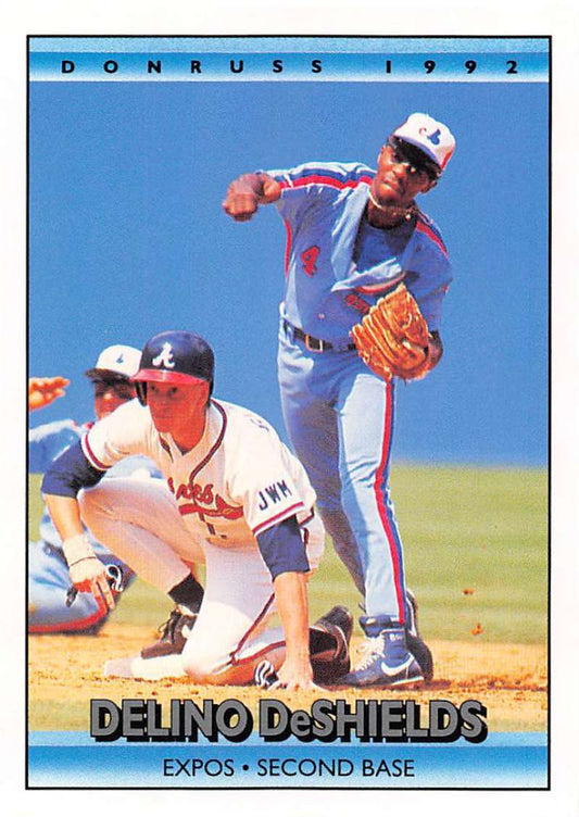 1992 Donruss Baseball #277 Delino DeShields  Montreal Expos  Image 1