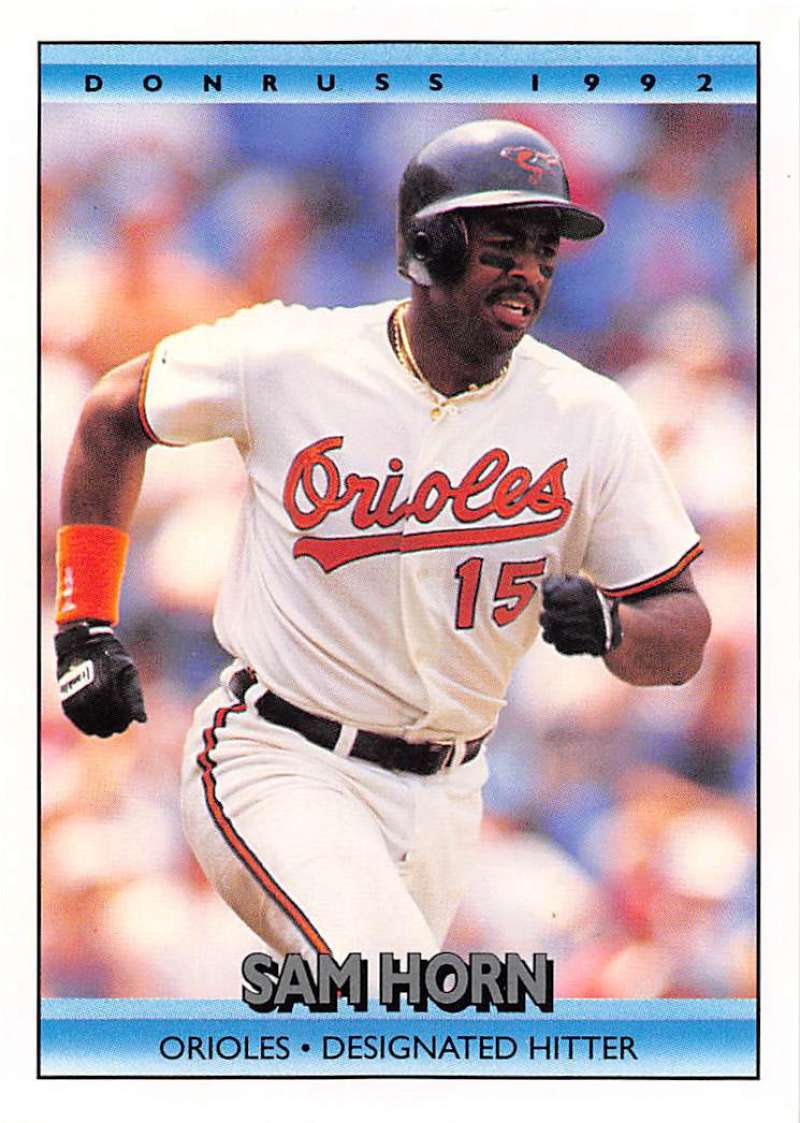 1992 Donruss Baseball #278 Sam Horn Baltimore Orioles Image 1