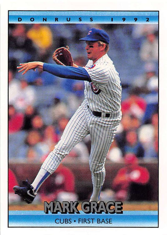 1992 Donruss Baseball #281 Mark Grace  Chicago Cubs  Image 1