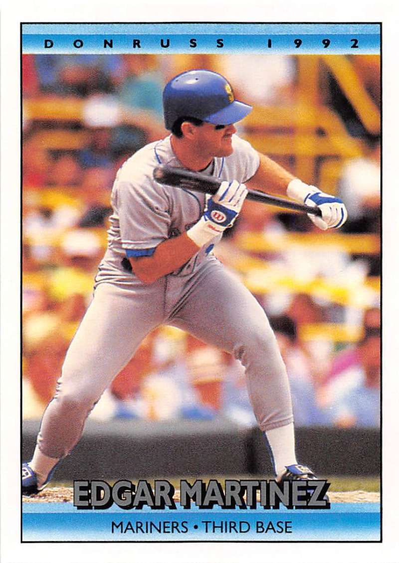 1992 Donruss Baseball #286 Edgar Martinez Seattle Mariners Image 1