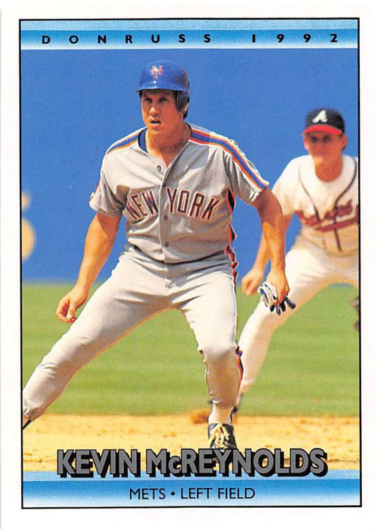 1992 Donruss Baseball #288 Kevin McReynolds  New York Mets  Image 1