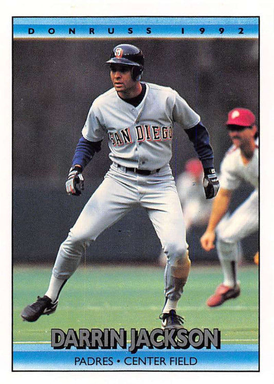 1992 Donruss Baseball #292 Darrin Jackson  San Diego Padres  Image 1