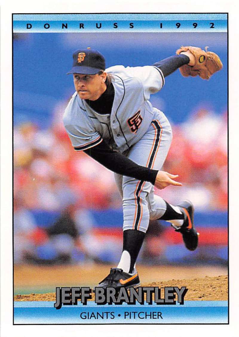 1992 Donruss Baseball #295 Jeff Brantley San Francisco Giants Image 1