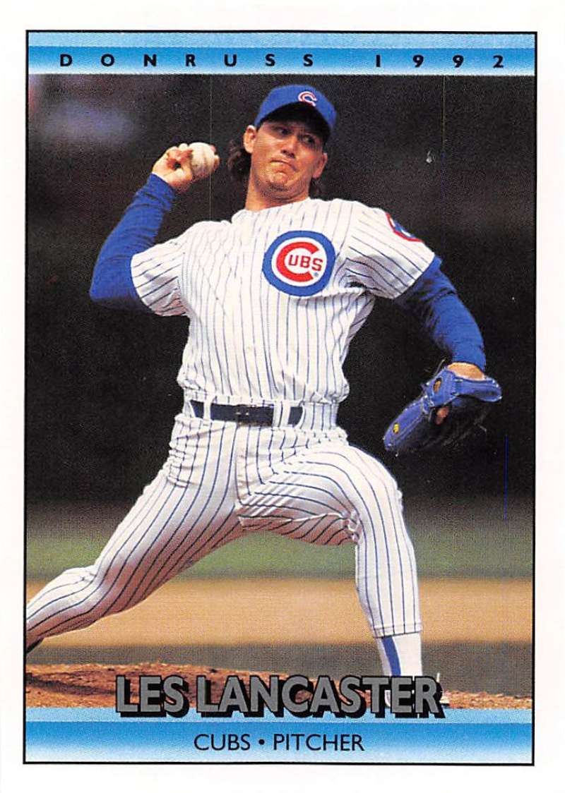 1992 Donruss Baseball #296 Les Lancaster Chicago Cubs Image 1