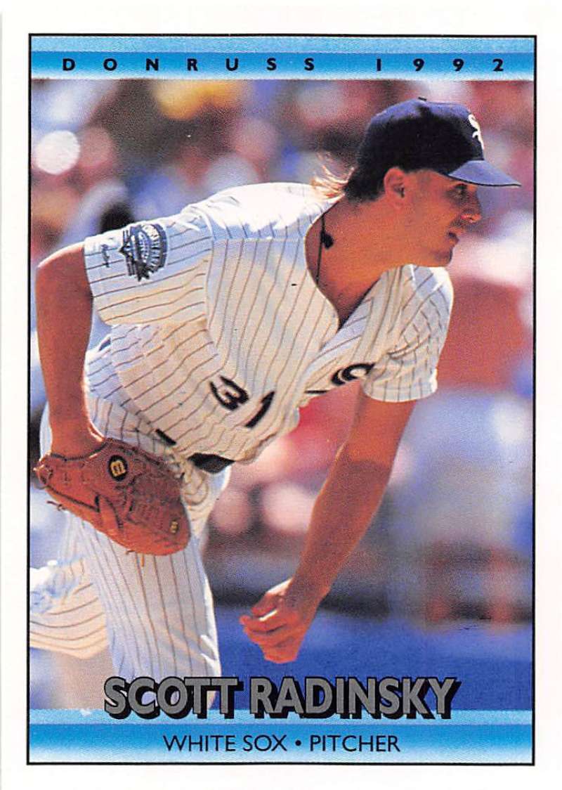 1992 Donruss Baseball #299 Scott Radinsky Chicago White Sox Image 1