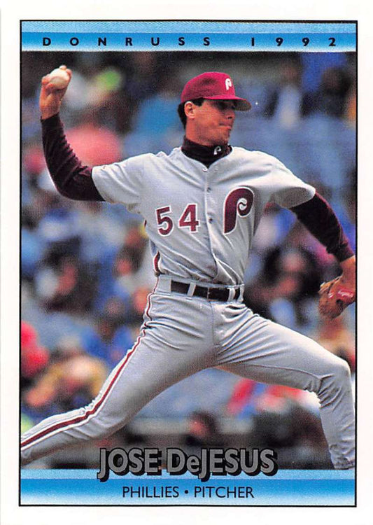 1992 Donruss Baseball #300 Jose DeJesus  Philadelphia Phillies  Image 1