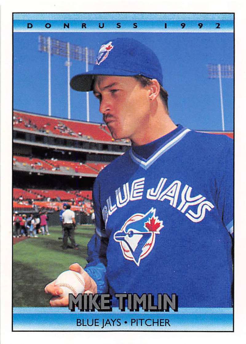 1992 Donruss Baseball #301 Mike Timlin Toronto Blue Jays Image 1
