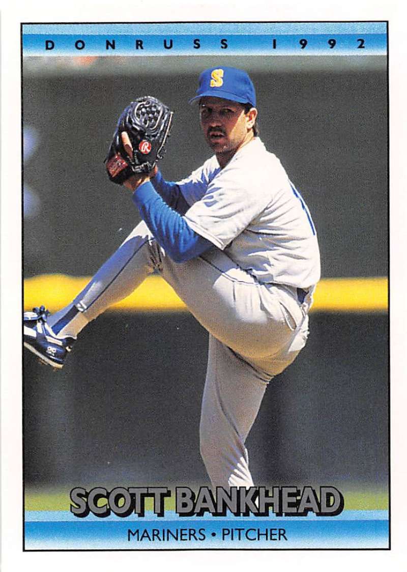 1992 Donruss Baseball #304 Scott Bankhead Seattle Mariners Image 1