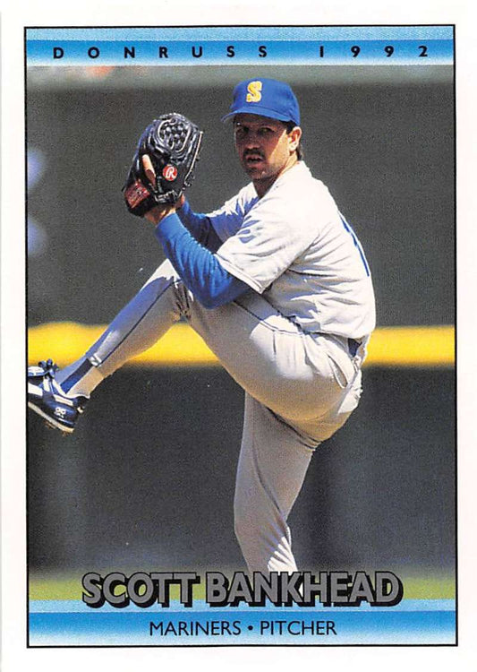1992 Donruss Baseball #304 Scott Bankhead  Seattle Mariners  Image 1