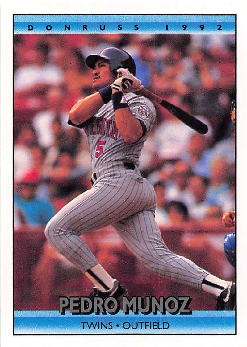 1992 Donruss Baseball #305 Pedro Munoz Minnesota Twins Image 1