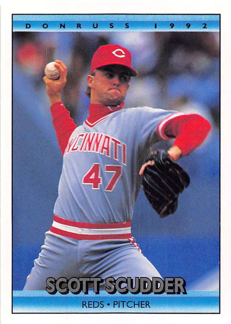 1992 Donruss Baseball #306 Scott Scudder Cincinnati Reds Image 1