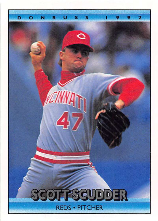 1992 Donruss Baseball #306 Scott Scudder  Cincinnati Reds  Image 1