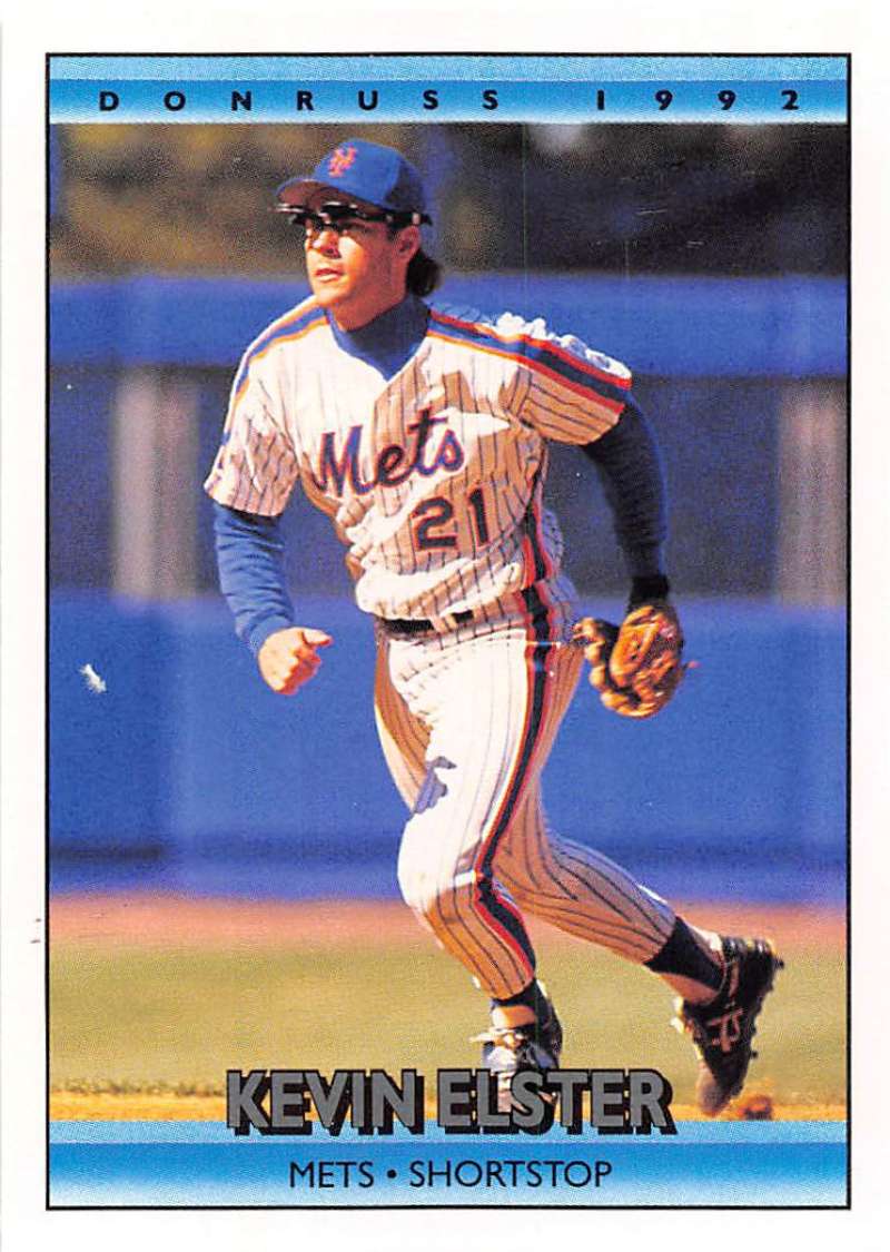 1992 Donruss Baseball #307 Kevin Elster New York Mets Image 1