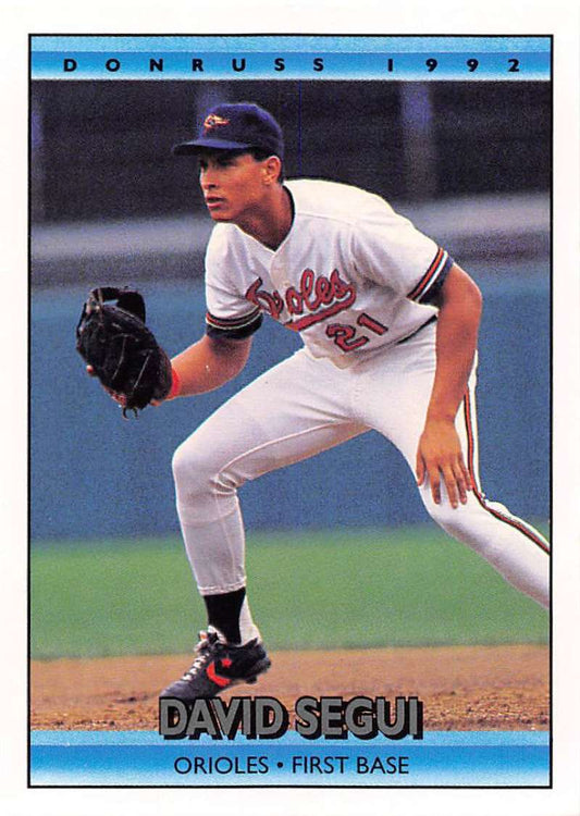 1992 Donruss Baseball #321 David Segui  Baltimore Orioles  Image 1