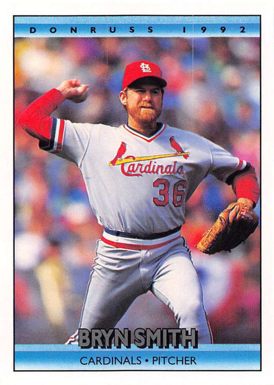 1992 Donruss Baseball #323 Bryn Smith  St. Louis Cardinals  Image 1