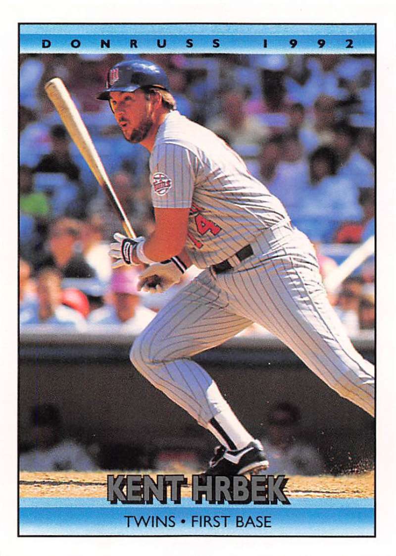 1992 Donruss Baseball #326 Kent Hrbek Minnesota Twins Image 1