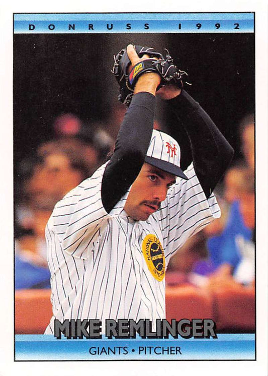 1992 Donruss Baseball #336 Mike Remlinger  San Francisco Giants  Image 1