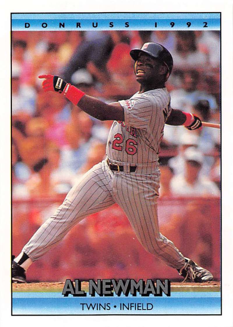 1992 Donruss Baseball #339 Al Newman Minnesota Twins Image 1