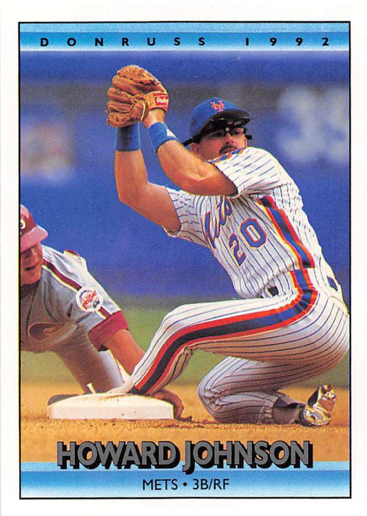 1992 Donruss Baseball #341 Howard Johnson  New York Mets  Image 1