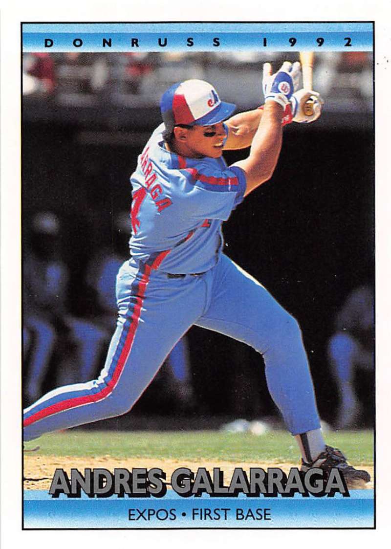 1992 Donruss Baseball #355 Andres Galarraga Montreal Expos Image 1