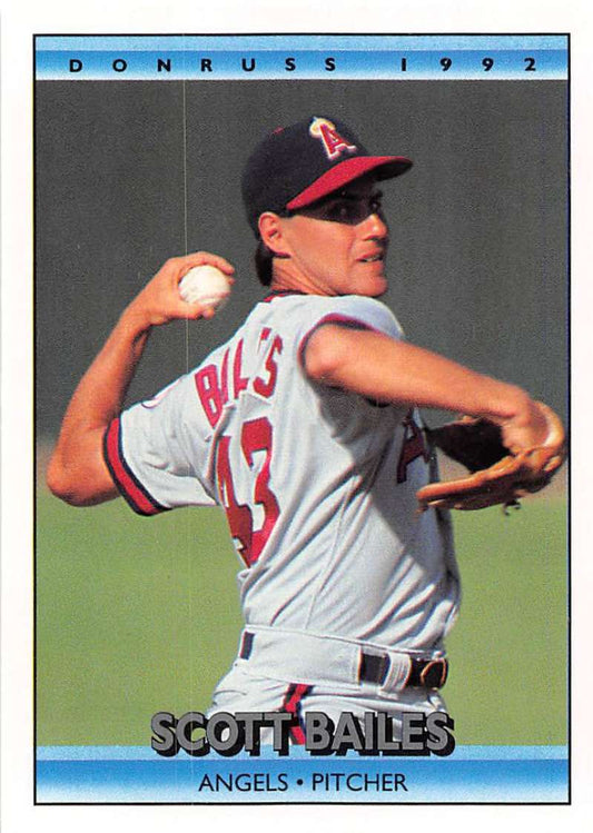 1992 Donruss Baseball #357 Scott Bailes  California Angels  Image 1