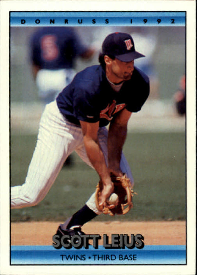 1992 Donruss Baseball #359 Scott Leius Minnesota Twins Image 1