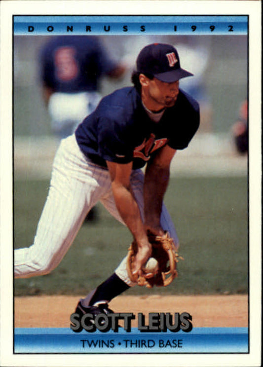 1992 Donruss Baseball #359 Scott Leius  Minnesota Twins  Image 1