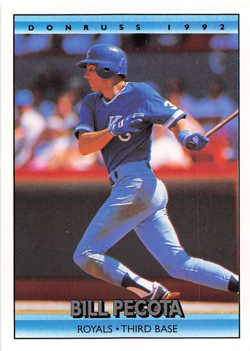 1992 Donruss Baseball #361 Bill Pecota Kansas City Royals Image 1