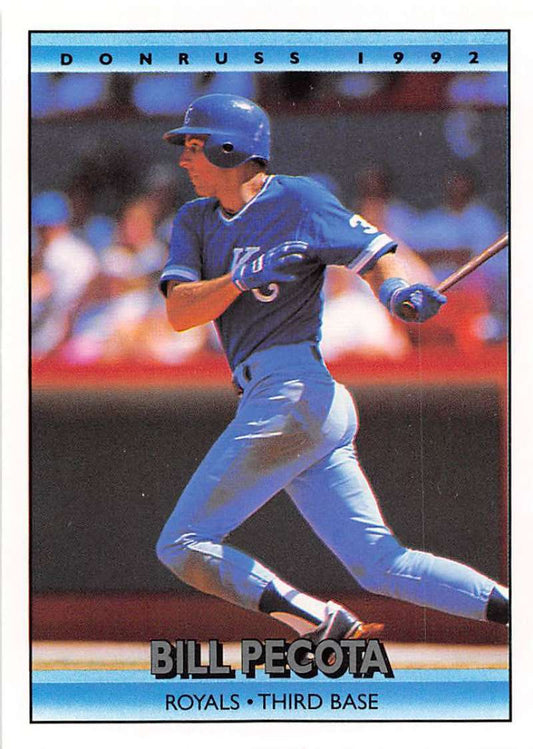 1992 Donruss Baseball #361 Bill Pecota  Kansas City Royals  Image 1