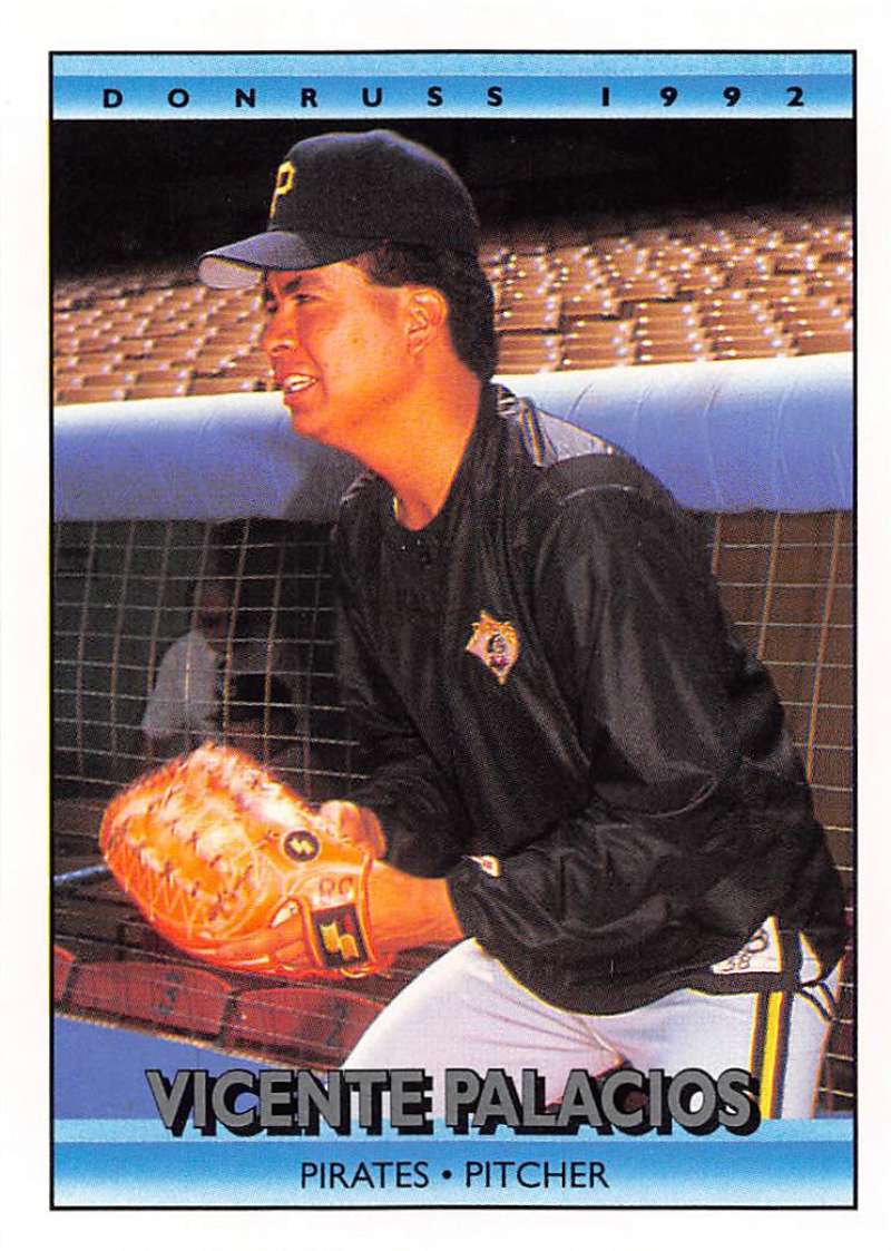 1992 Donruss Baseball #365 Vicente Palacios Pittsburgh Pirates Image 1