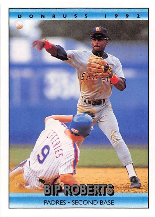 1992 Donruss Baseball #371 Bip Roberts  San Diego Padres  Image 1