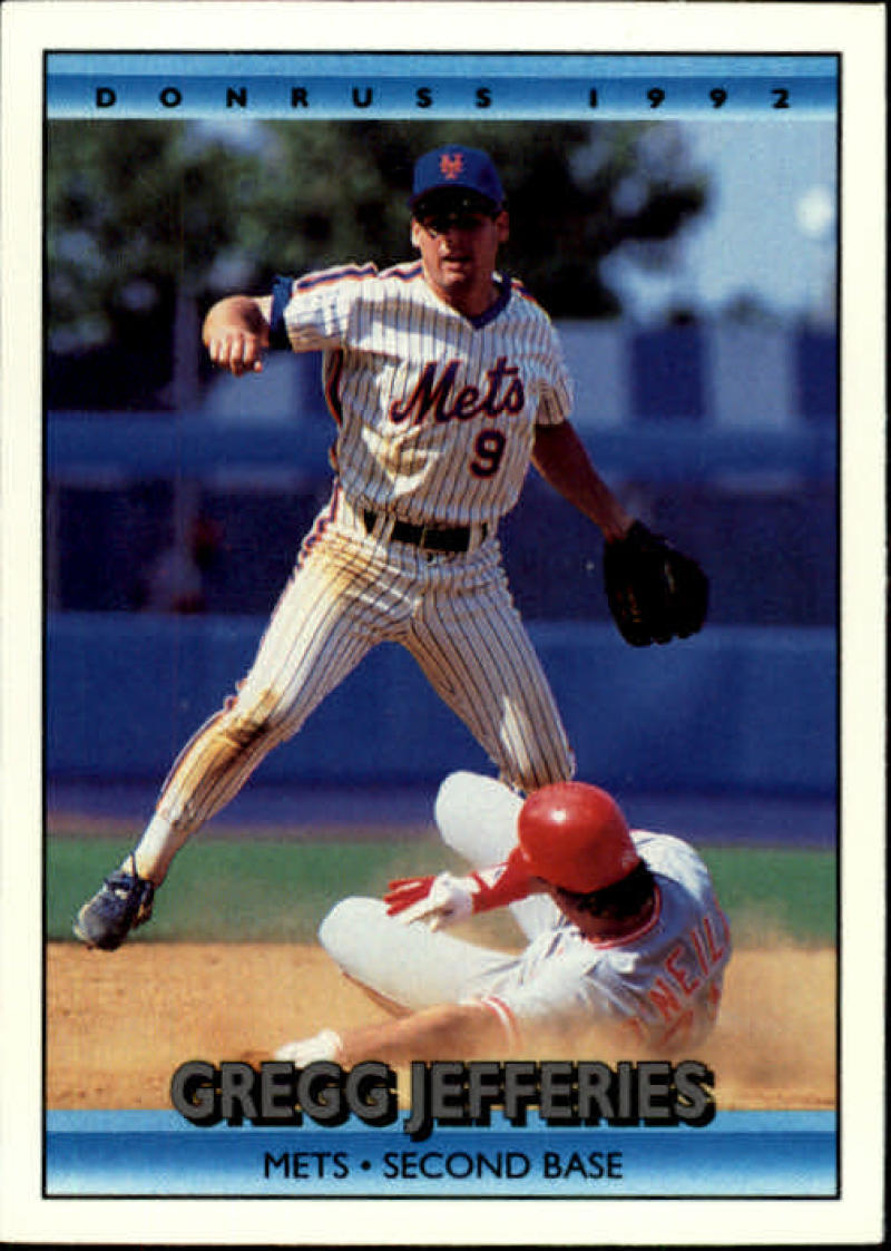 1992 Donruss Baseball #372 Gregg Jefferies New York Mets Image 1